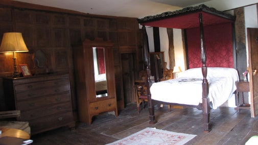 A view of Lady Chatterton's Bedroom, Baddesley Clinton, Warwickshire